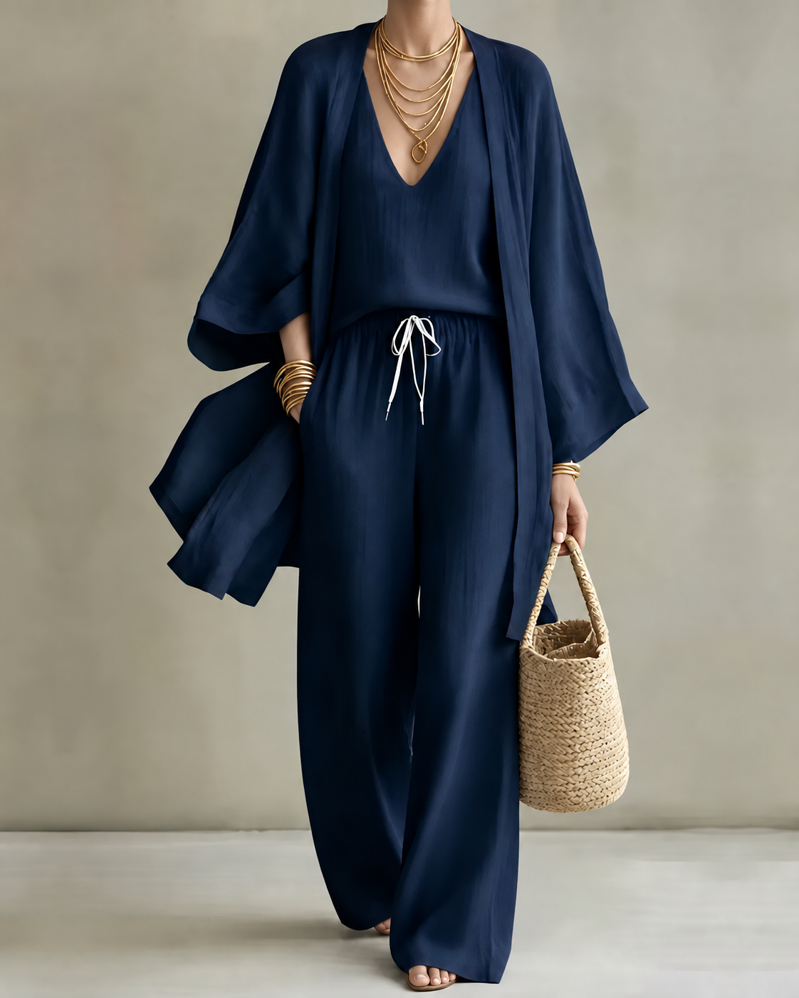 Tanisha | 3-piece Linen Look Set