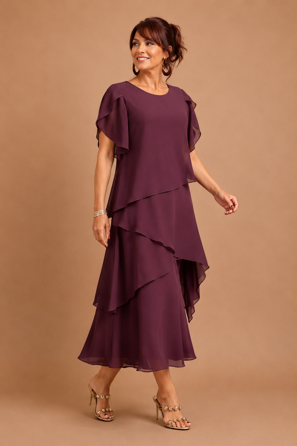 SAKURA™ - Flowing Charm Midi Dress