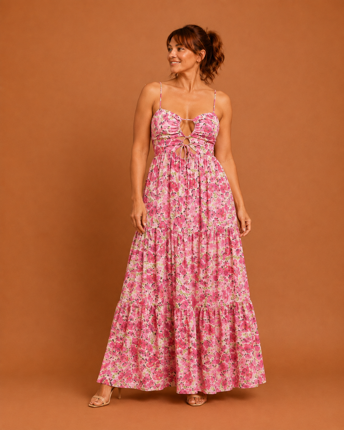 MARSHA™ - Chic Sleeveless Cross Tie-Up Front Summer Maxi Dress