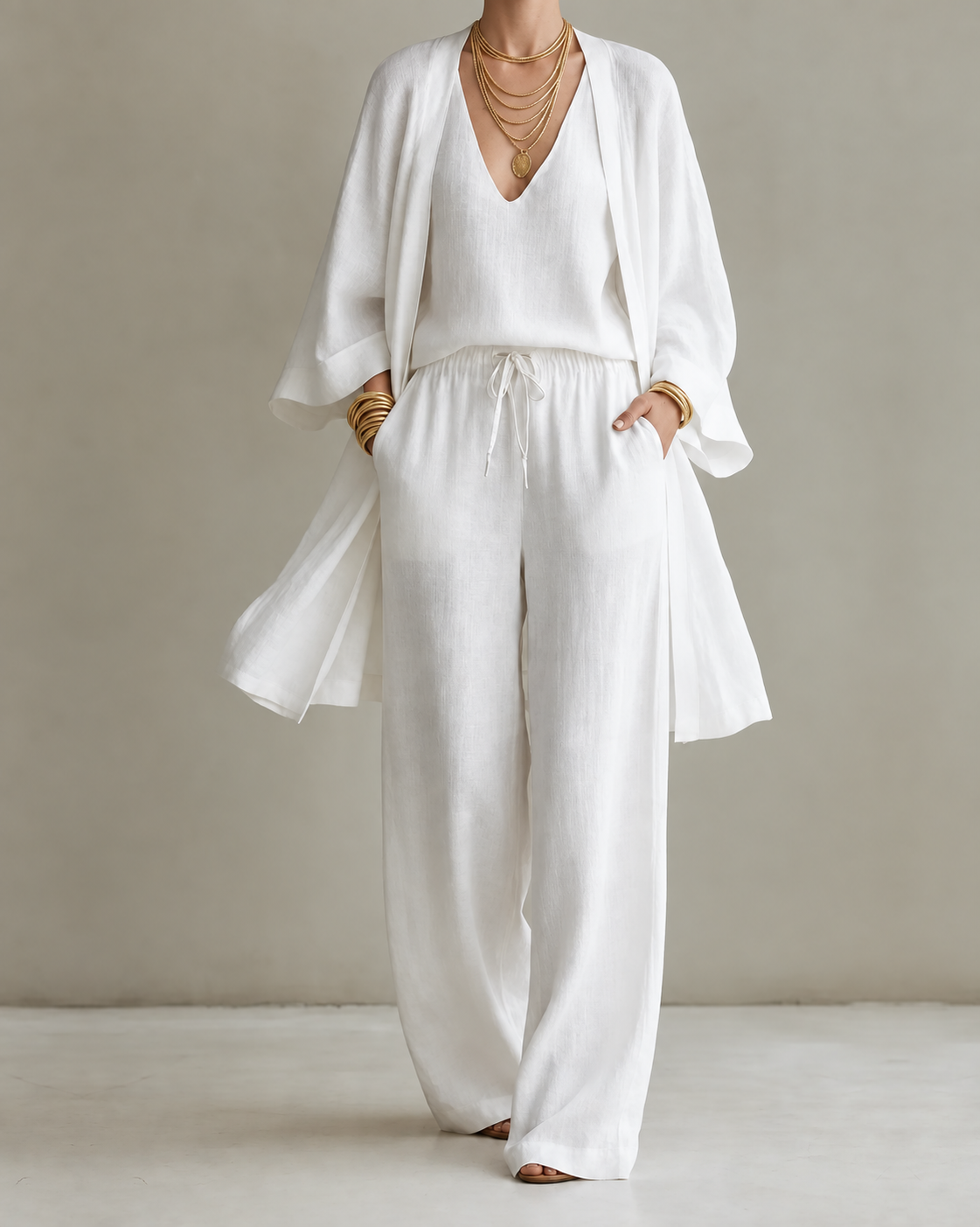 Tanisha | 3-piece Linen Look Set