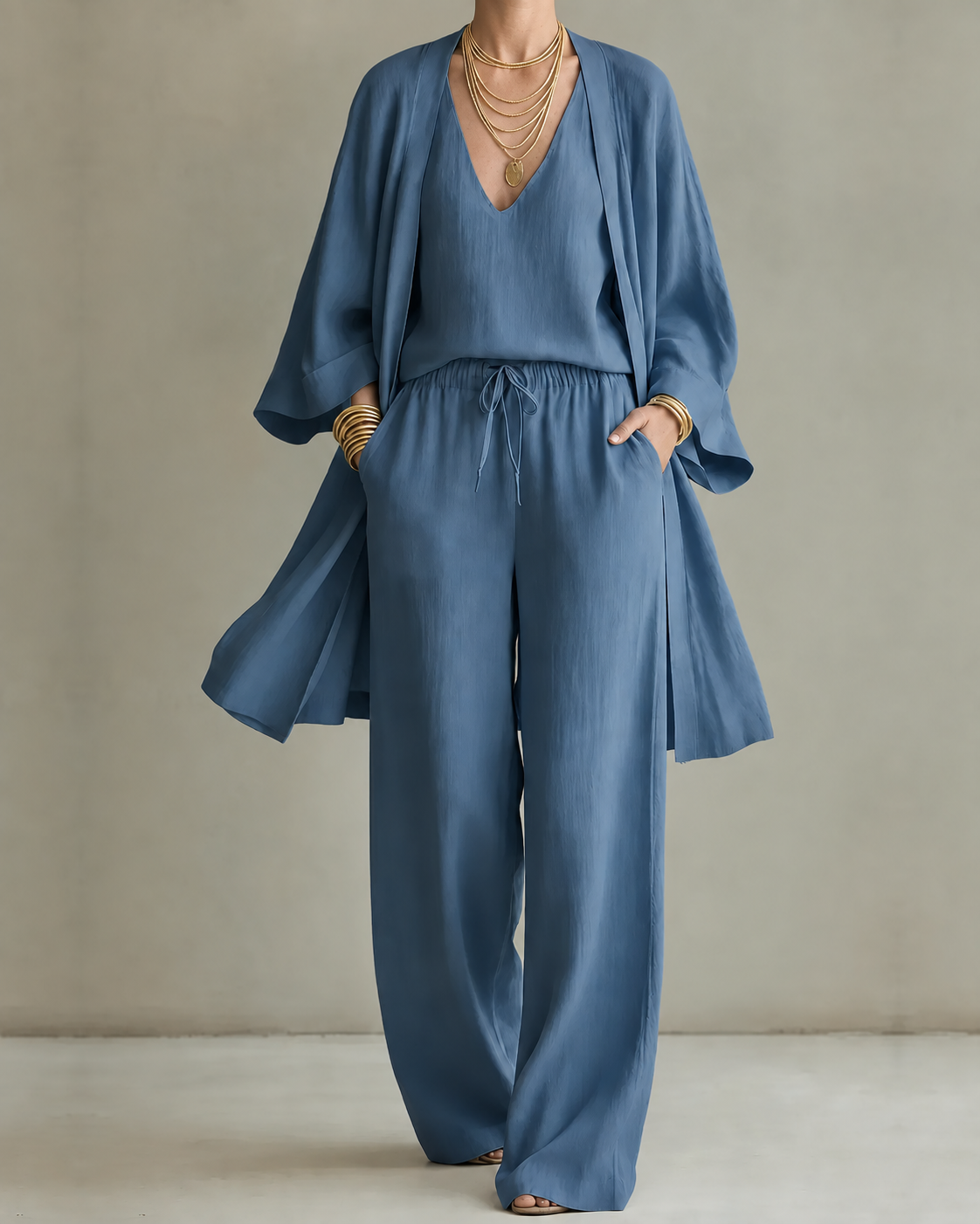 Tanisha | 3-piece Linen Look Set