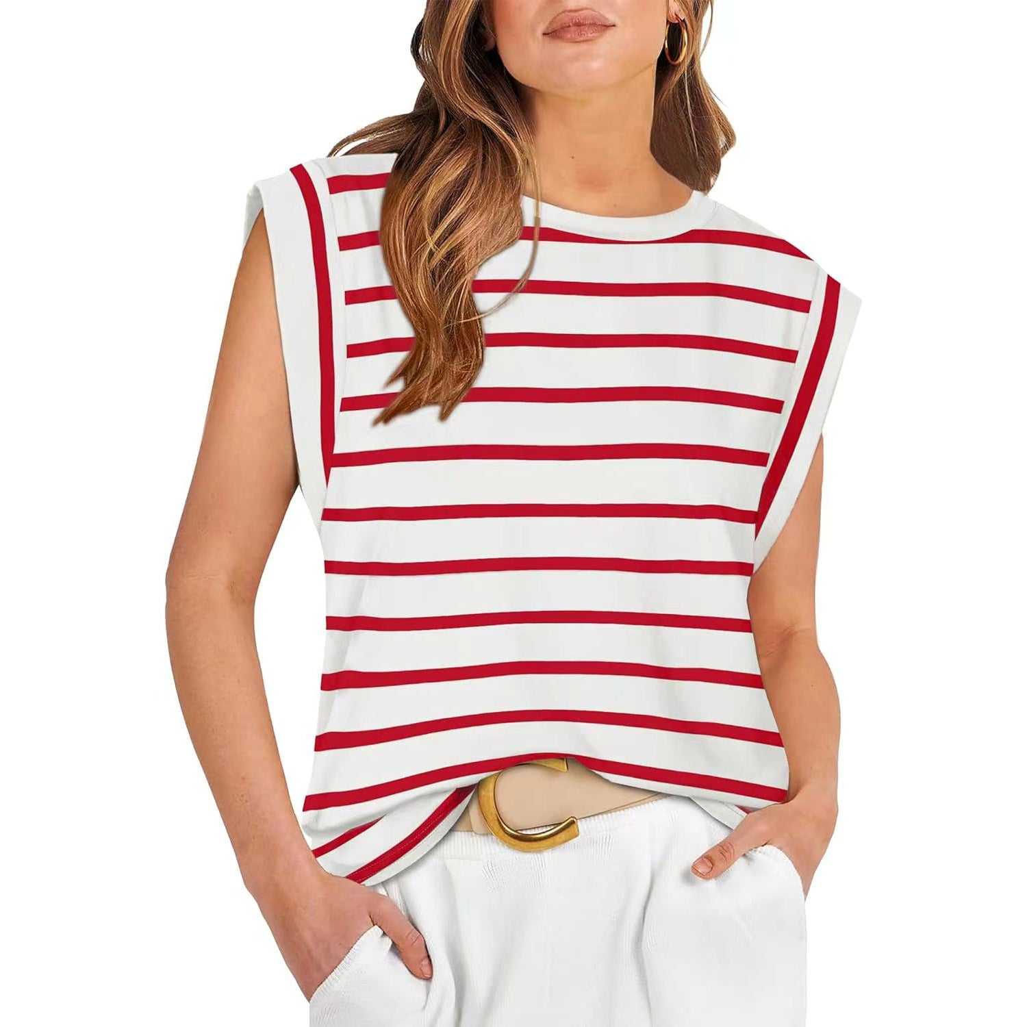 SAMPAGUITA™ –  Comfy Loose Fit Crew Neck Summer Top