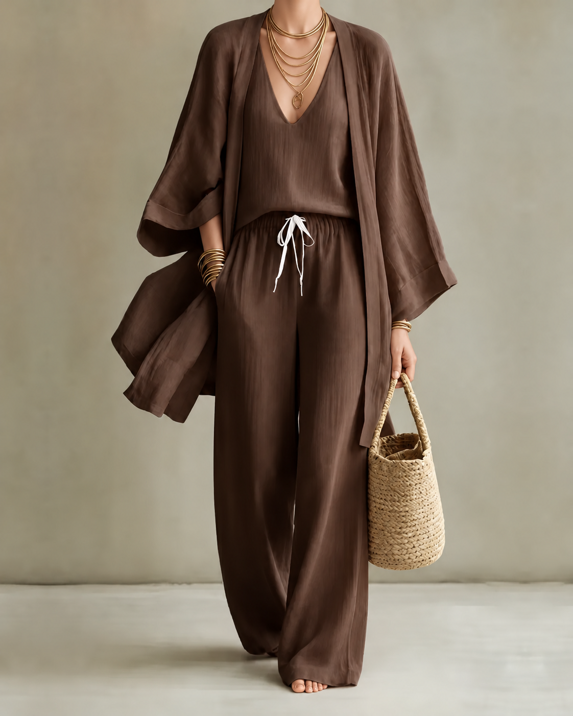 Tanisha | 3-piece Linen Look Set