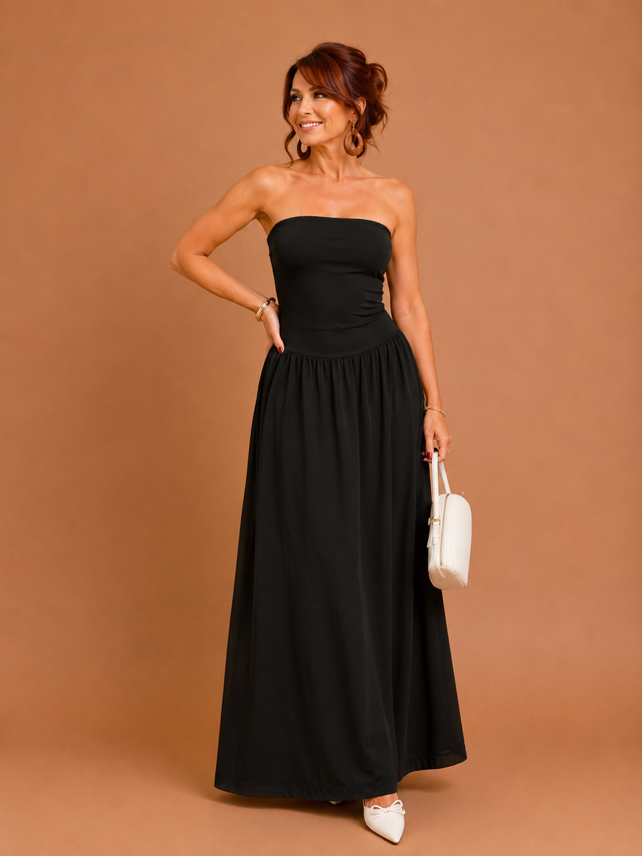 INAH™ - Effortless Sleeveless Tube Dress for Casual Party Wear
