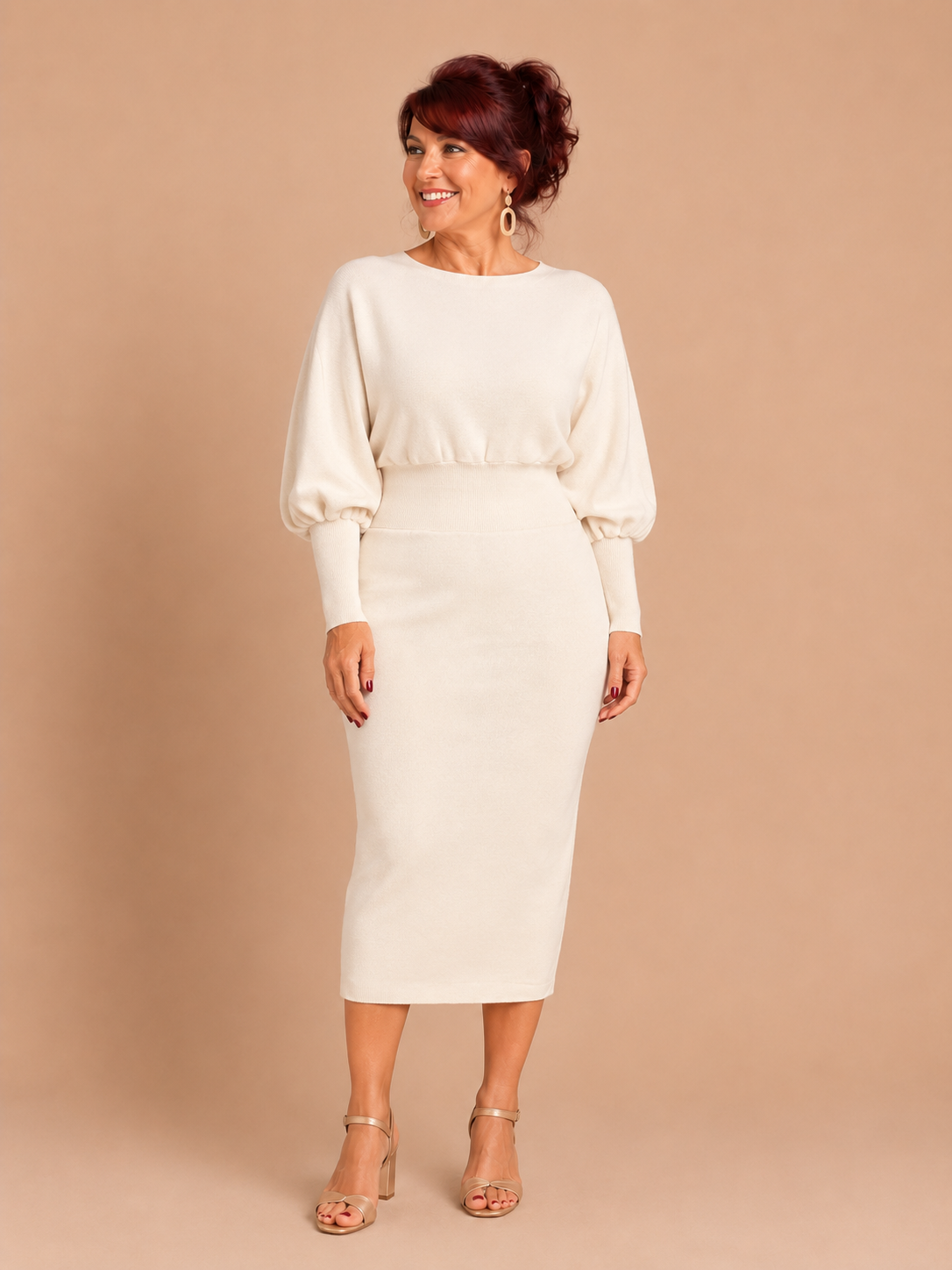 CAROLYN™ - Classy Balloon Sleeve Dress